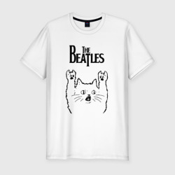 Мужская футболка хлопок Slim The Beatles - rock cat