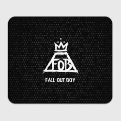 Прямоугольный коврик для мышки Fall Out Boy glitch на темном фоне