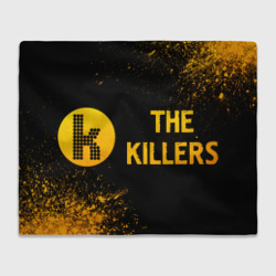 Плед 3D The Killers - gold gradient: надпись и символ