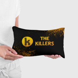 Подушка 3D антистресс The Killers - gold gradient: надпись и символ - фото 2