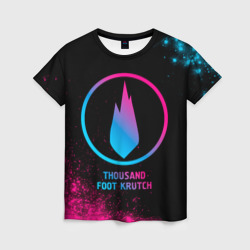 Thousand Foot Krutch - neon gradient – Женская футболка 3D с принтом купить со скидкой в -26%