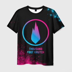 Мужская футболка 3D Thousand Foot Krutch - neon gradient