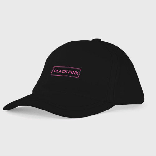 Детская бейсболка Логотип Блек Пинк, цвет черный