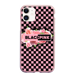 Blackpink logo roses – Чехол для iPhone 11 матовый с принтом купить
