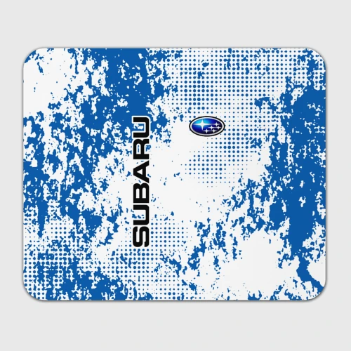 Прямоугольный коврик для мышки Subaru blue logo