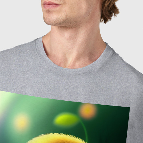 Мужская футболка хлопок с принтом Покемон ленивец, фото #4