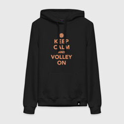 Женская толстовка хлопок Keep calm and volley on