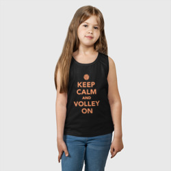 Детская майка хлопок Keep calm and volley on - фото 2