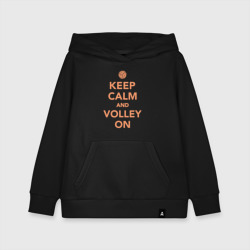 Детская толстовка хлопок Keep calm and volley on