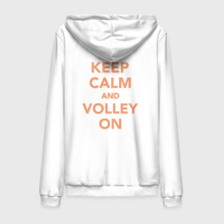 Мужская толстовка на молнии хлопок Keep calm and volley on