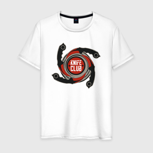 Мужская футболка из хлопка с принтом Counter Strike club, вид спереди №1
