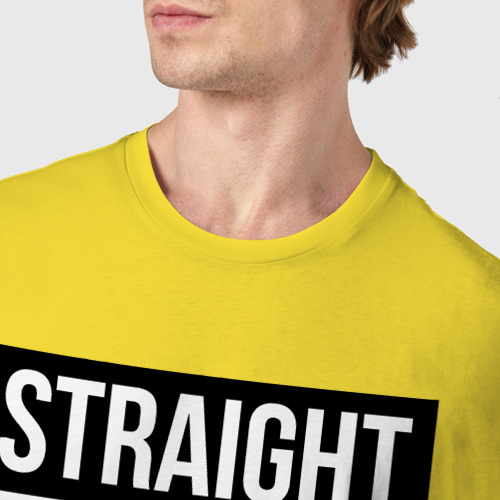 Мужская футболка хлопок с принтом Straight Outta bullets, фото #4