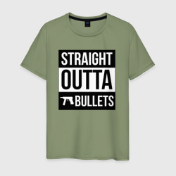 Мужская футболка хлопок Straight Outta bullets