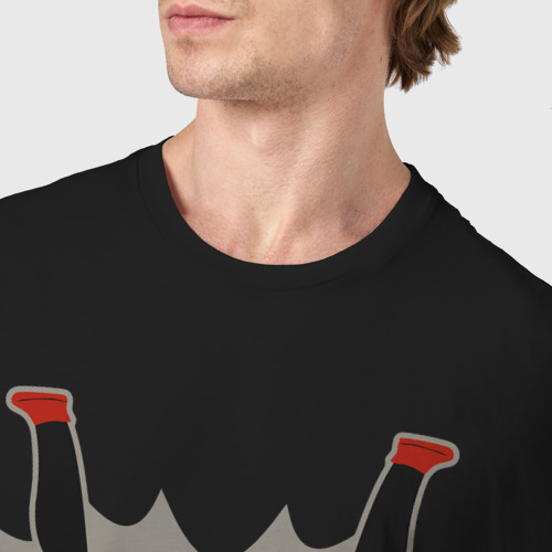 Мужская футболка хлопок Counter Strike knife club, цвет черный - фото 6