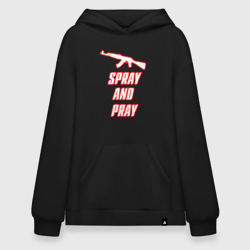 Худи SuperOversize хлопок Spray and play