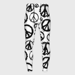 Мужские тайтсы 3D Many peace logo