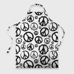 Фартук 3D Many peace logo