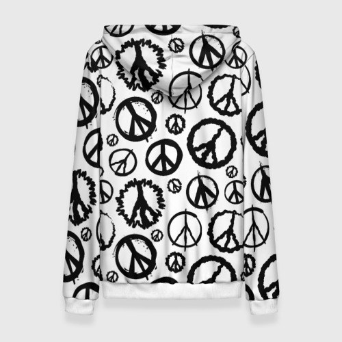 Женская толстовка 3D Many peace logo, цвет 3D печать - фото 2