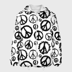 Мужская куртка 3D Many peace logo