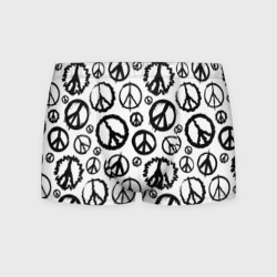 Мужские трусы 3D Many peace logo