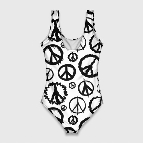 Женский купальник 3D Many peace logo, цвет 3D печать - фото 2