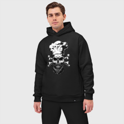 Мужской костюм oversize хлопок Cook skull bones - фото 2