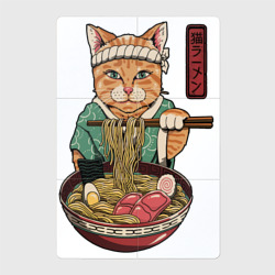 Магнитный плакат 2Х3 Cat eat ramen