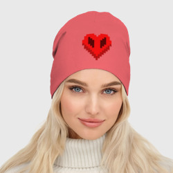 Женская шапка демисезонная Сердце Майнкрафта - фото 2