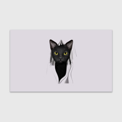 Бумага для упаковки 3D Чёрная кошка 3d иллюзия
