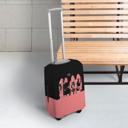 Чехол для чемодана 3D Black Pink на черно-розовом - фото 2
