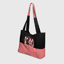 Пляжная сумка 3D Black Pink на черно-розовом - фото 2