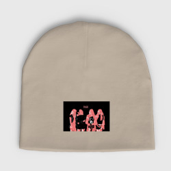 Детская шапка демисезонная Группа Blackpink в ярко-розовых тонах