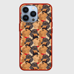 Чехол для iPhone 13 Pro Собаки породы Такса