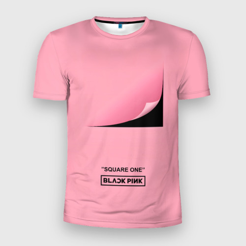 Мужская футболка 3D Slim с принтом Blackpink Square one, вид спереди #2