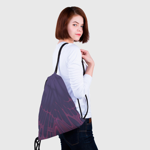 Рюкзак-мешок 3D Лучи - фиолетовый и розовый - Хуф и Ся - фото 5