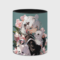 Кружка с полной запечаткой Нежная девочка аниме с ушками - фото 2