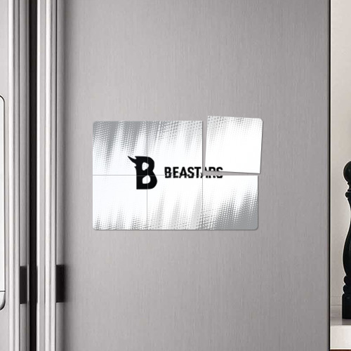 Магнитный плакат 3Х2 Beastars glitch на светлом фоне: надпись и символ - фото 4