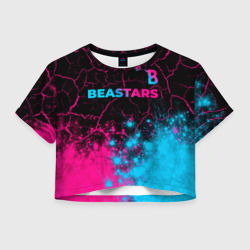 Женская футболка Crop-top 3D Beastars - neon gradient: символ сверху