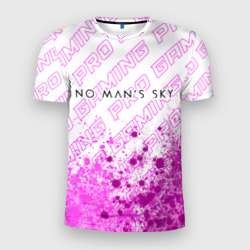 Мужская футболка 3D Slim No Man's Sky pro gaming: символ сверху