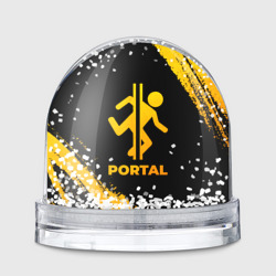 Игрушка Снежный шар Portal - gold gradient