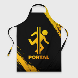 Фартук 3D Portal - gold gradient