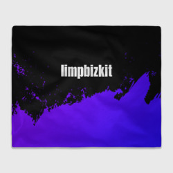 Плед 3D Limp Bizkit purple grunge