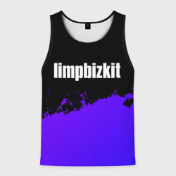 Мужская майка 3D Limp Bizkit purple grunge