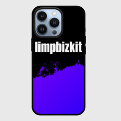 Чехол для iPhone 13 Pro Limp Bizkit purple grunge