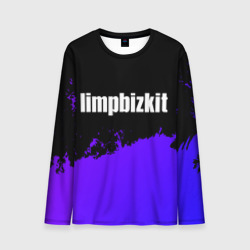 Мужской лонгслив 3D Limp Bizkit purple grunge