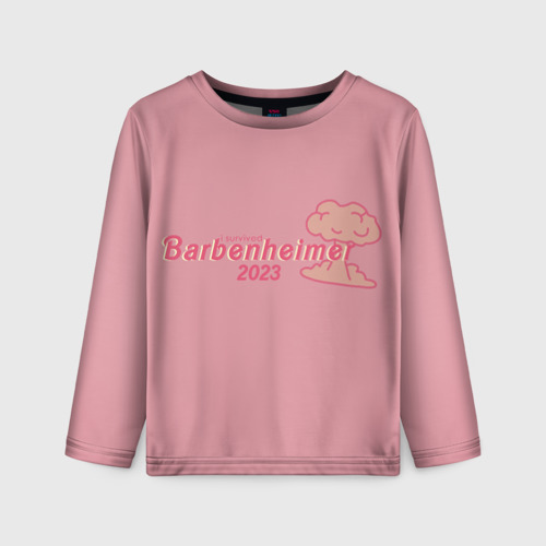 Детский лонгслив 3D Barbenheimer Pink edition, цвет 3D печать