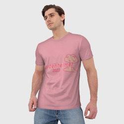 Мужская футболка 3D Barbenheimer Pink edition - фото 2