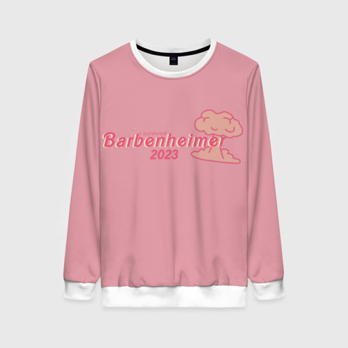Женский свитшот 3D Barbenheimer Pink edition, цвет 3D печать