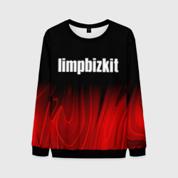 Мужской свитшот 3D Limp Bizkit red plasma