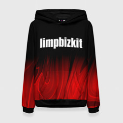 Женская толстовка 3D Limp Bizkit red plasma